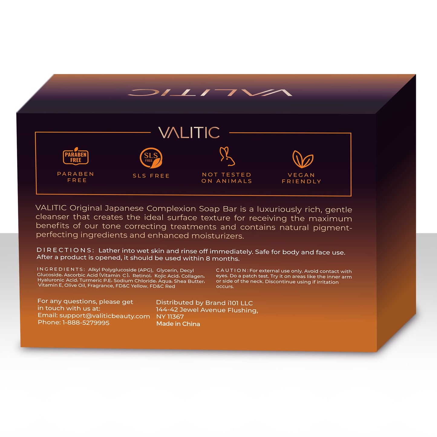 VALITIC Kojic Acid Dark Spot Remover Soap Bar with Vitamin C,Retinol,Collagen,Turmeric - Original Japanese Complex Hyaluronic Acid,E,Shea Butter,Castile Oil (2 Pack) With Holder,Pack of 3,3.5 ounces