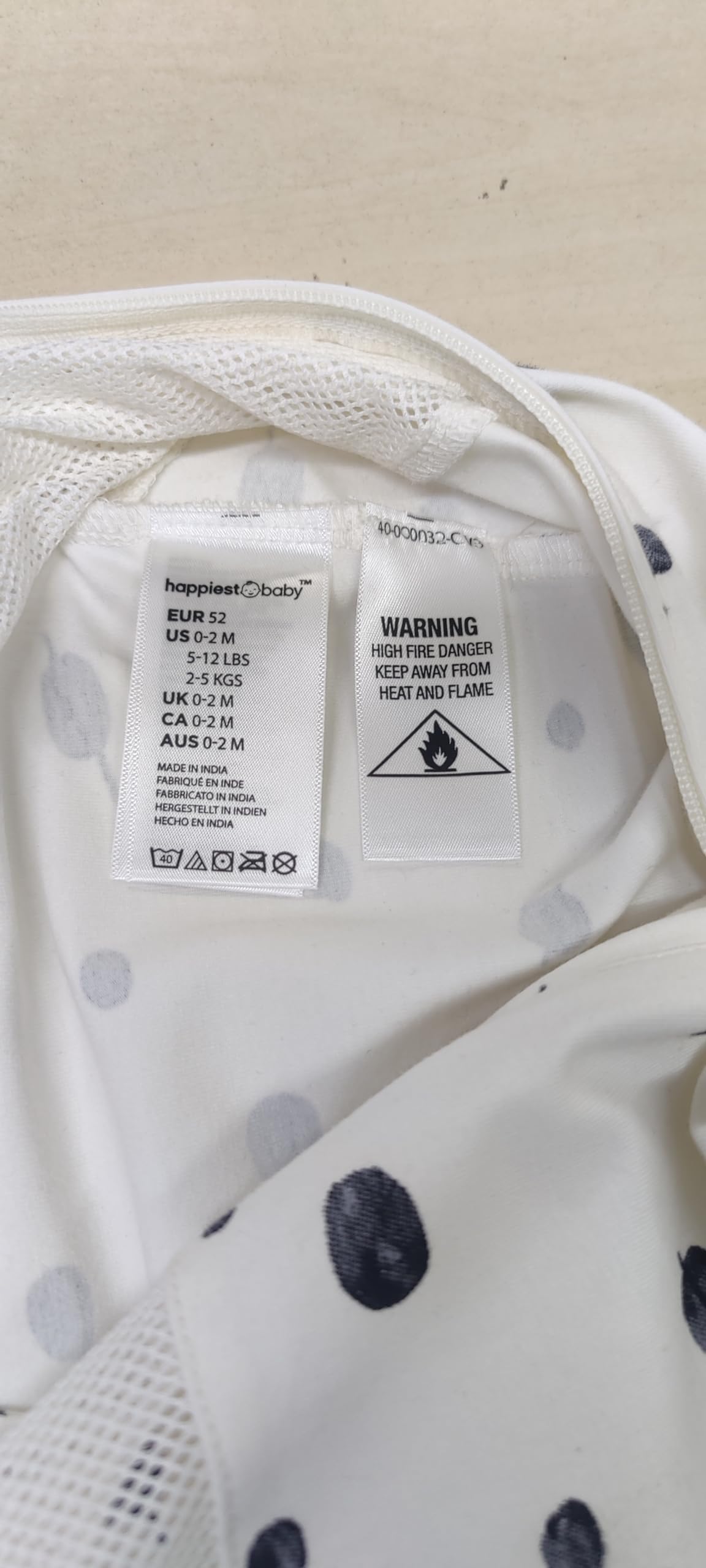 Happiest Baby SNOO Sleep Sack - 100% Organic Cotton Baby Swaddle Blanket - Doctor Designed Promotes Healthy Hip Development (White, Medium)