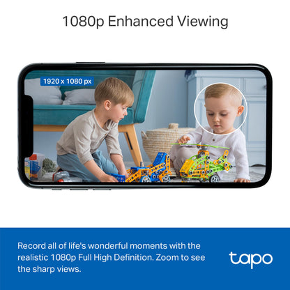 Tapo by TP-Link 1080P Indoor Security Camera for Baby Monitor, Pet Camera w/Motion Detection, 2-Way Audio, Night Vision, Cloud & SD Card Storage, Works w/Alexa & Google Home, Black, C101(4-Pack)