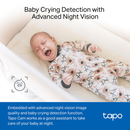 Tapo by TP-Link 1080P Indoor Security Camera for Baby Monitor, Pet Camera w/Motion Detection, 2-Way Audio, Night Vision, Cloud & SD Card Storage, Works w/Alexa & Google Home, Black, C101(4-Pack)