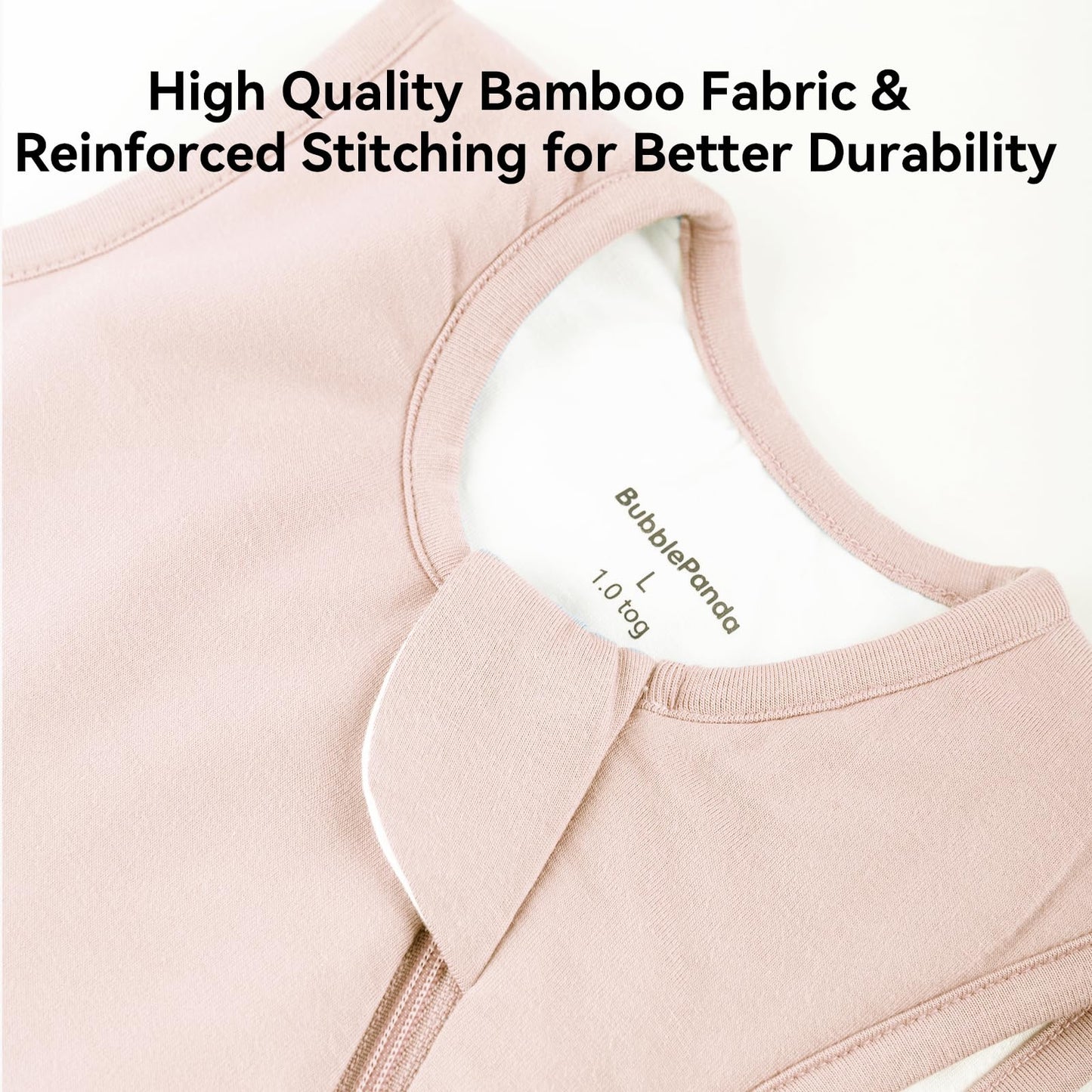 BubblePanda Rayon Made from Bamboo Sleep Sack 0-6 Months 0.5 Tog Soft Newborn Sleep Sack 3-6 Months for Infant Babies 2-Way Zipper Wearable Blanket Baby 0-3 Months