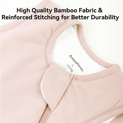 BubblePanda Rayon Made from Bamboo Sleep Sack 0-6 Months 0.5 Tog Soft Newborn Sleep Sack 3-6 Months for Infant Babies 2-Way Zipper Wearable Blanket Baby 0-3 Months