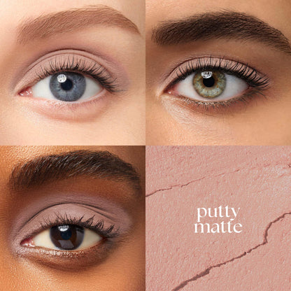 Julep Eyeshadow 101 Cream-to-Powder Waterproof Shadow Stick – Putty Matte – Long-Lasting, Crease-Proof, Neutral & Soft Matte Eyeshadow with Built-in Smudger