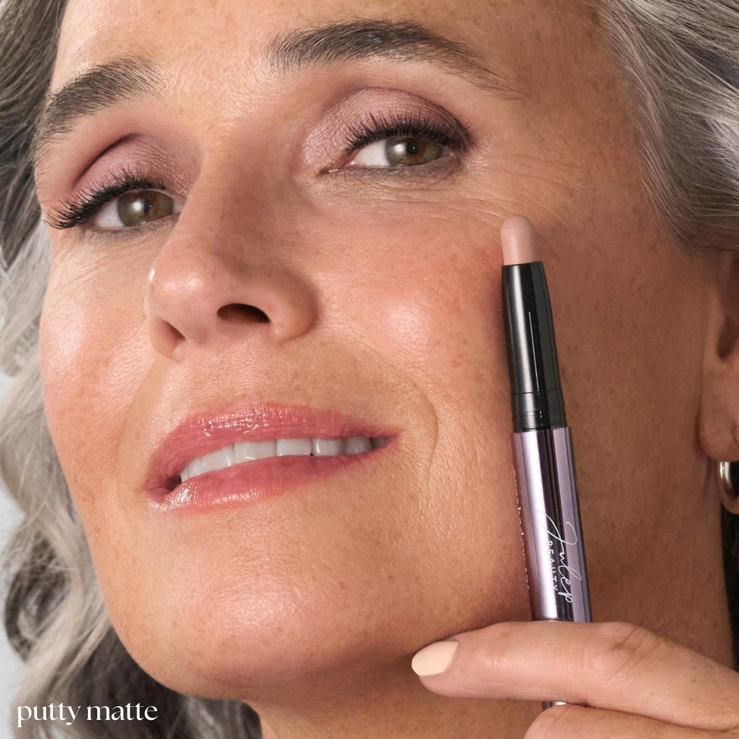 Julep Eyeshadow 101 Cream-to-Powder Waterproof Shadow Stick – Putty Matte – Long-Lasting, Crease-Proof, Neutral & Soft Matte Eyeshadow with Built-in Smudger