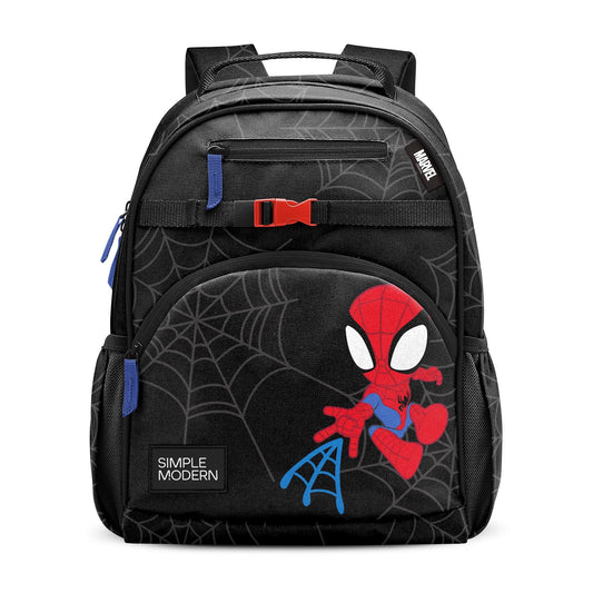 Simple Modern Medium Marvel Toddler Backpack for School Girls and Boys | Kindergarten Elementary Kids Backpack | Fletcher Collection | Kids - 15" tall | Spidey Kid