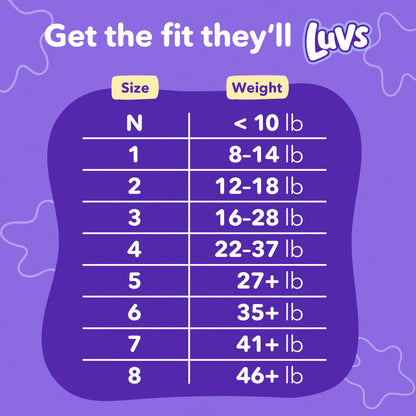 Luvs Diapers - Size 6, 144 Count, Bluey Platinum Protection Baby Diaper