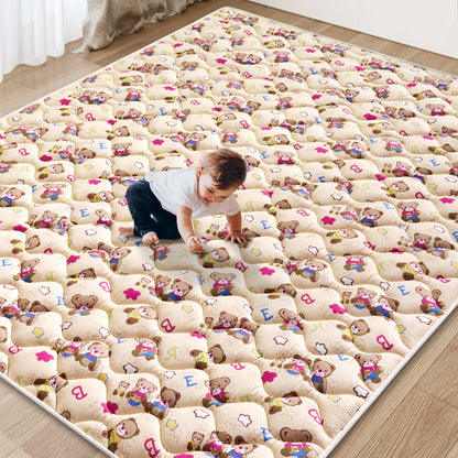 Baby Play Mat - 71" X 59",Premium Thicker Foam One-Piece Crawling Mat, Machine Washable, Extra Large Anti-Slip Activity Playmat for Babies, Toddlers & Infants