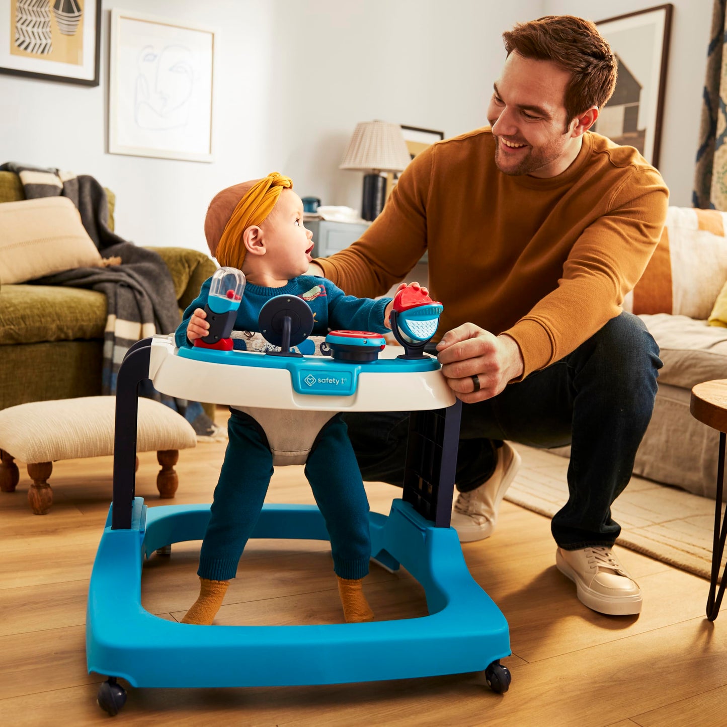 Safety 1st Ready, Set, Walk! DX Developmental Walker, Spotlight Teal