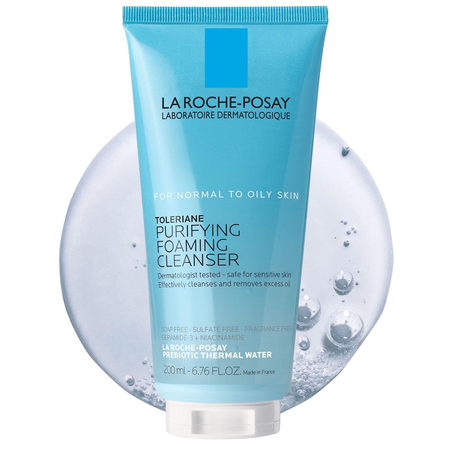 La Roche-Posay Toleriane Purifying Foaming Facial Cleanser, Oil Free Face Wash for Women & Men with Niacinamide + Ceramides, Pore Cleanser Safe For Sensitive Skin, Won’t Dry Out Skin, Soap Free, 200ml