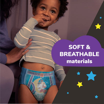 Pull-Ups Boys' Night-Time Potty Training Pants, Size 2T-3T Overnight Training Underwear (16-34 lbs), 68 Ct