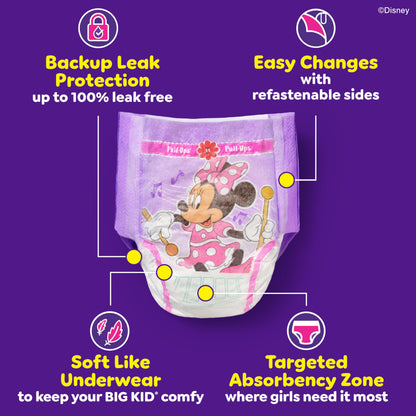 Pull-Ups Girls' Potty Training Pants, Size 2T-3T Training Underwear (16-34 lbs), 74 Count