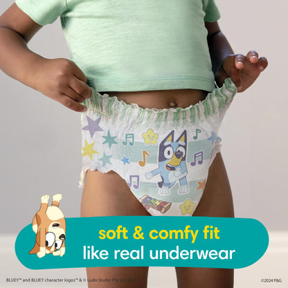 Pampers Training Pants - Easy Ups Boys & Girls Bluey - Size 4T-5T, 104 Count, Children's Potty Underwear (Packaging May Vary)