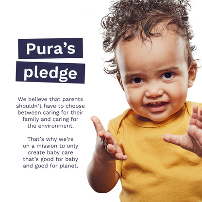 Pura Size 4 Diapers, 66 Count, Unisex, Organic Cotton, Leak-Free, Plant-Based, Dermatologically Tested, Allergy-Certified, Carbon Neutral, B-Corp