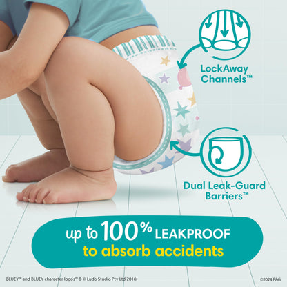 Pampers Training Pants - Easy Ups Boys & Girls Bluey - Size 3T-4T, 66 Count, Children's Potty Underwear (Packaging May Vary)