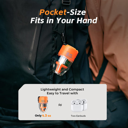 FLEXTAILGEAR Air Pump for Inflatables Max Pump 3, 5Kpa Portable Air Pump, 500L/min Air Mattress Pump with Camping Light,Portable Inflator for Inflatable Pillows Swim Rings Air Mattresses Air Bed Boats