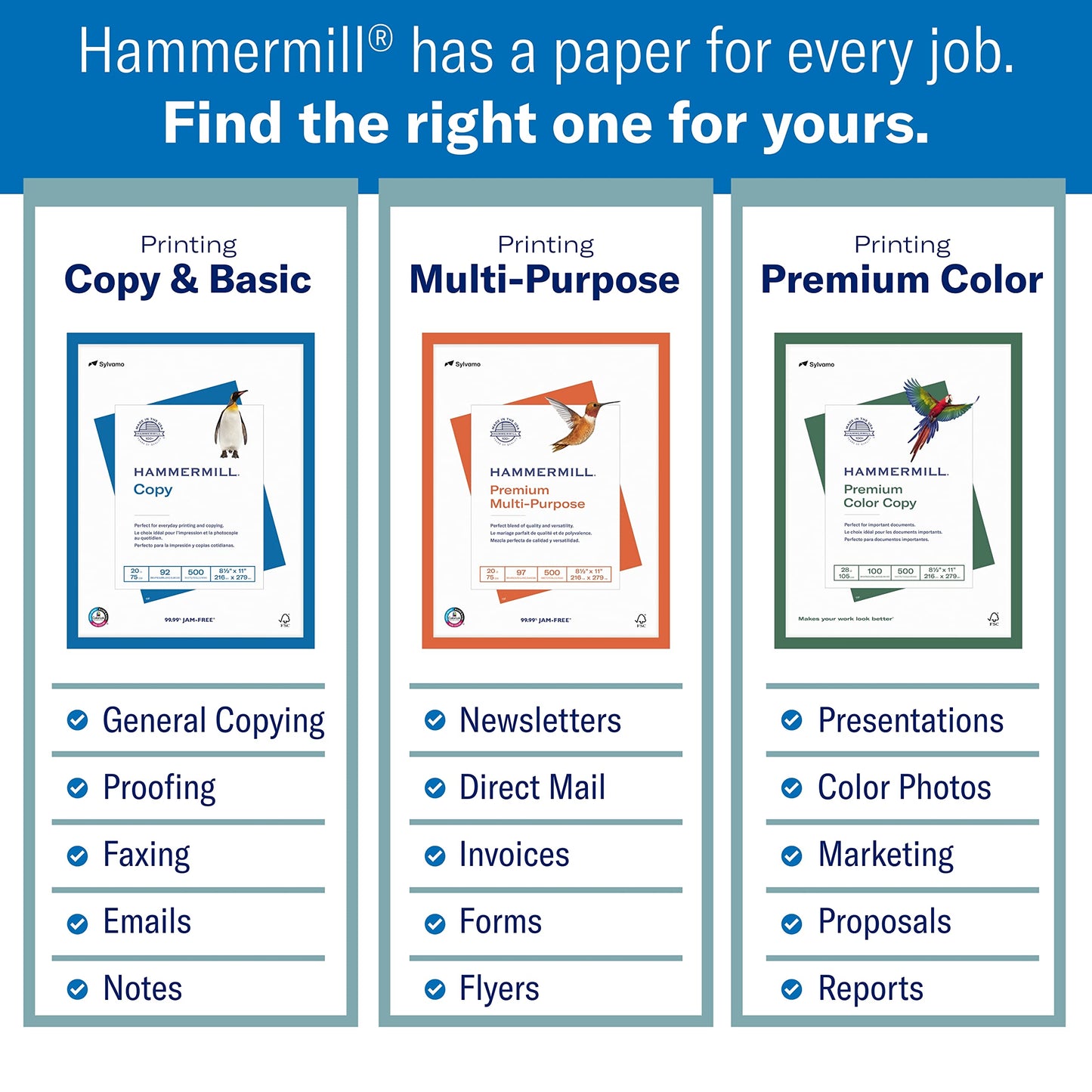 Hammermill Printer Paper, 20 lb Copy Paper, 3 Hole - 1 Pallet, 40 Cases (200,000 Sheets) - 92 Bright, Made in the USA, 162032P