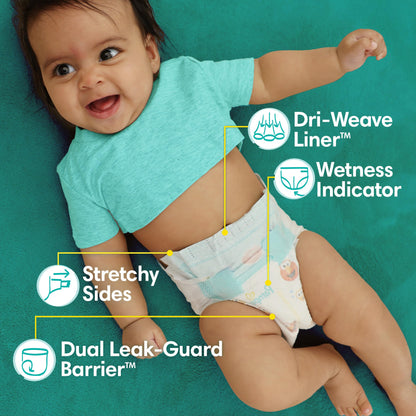 Pampers Diapers - Baby Dry - Size 3, 210 Count, Absorbent Disposable Infant Diaper (Packaging May Vary)