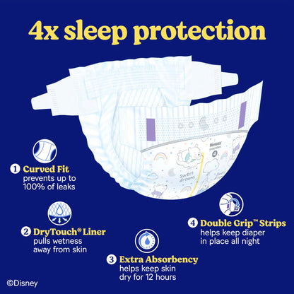 Huggies Overnites Size 3 Overnight Diapers (16-28 lbs), 66 Ct, Packaging May Vary