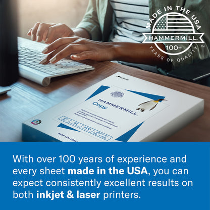 Hammermill Printer Paper, 20 lb Copy Paper, 3 Hole - 1 Pallet, 40 Cases (200,000 Sheets) - 92 Bright, Made in the USA, 162032P