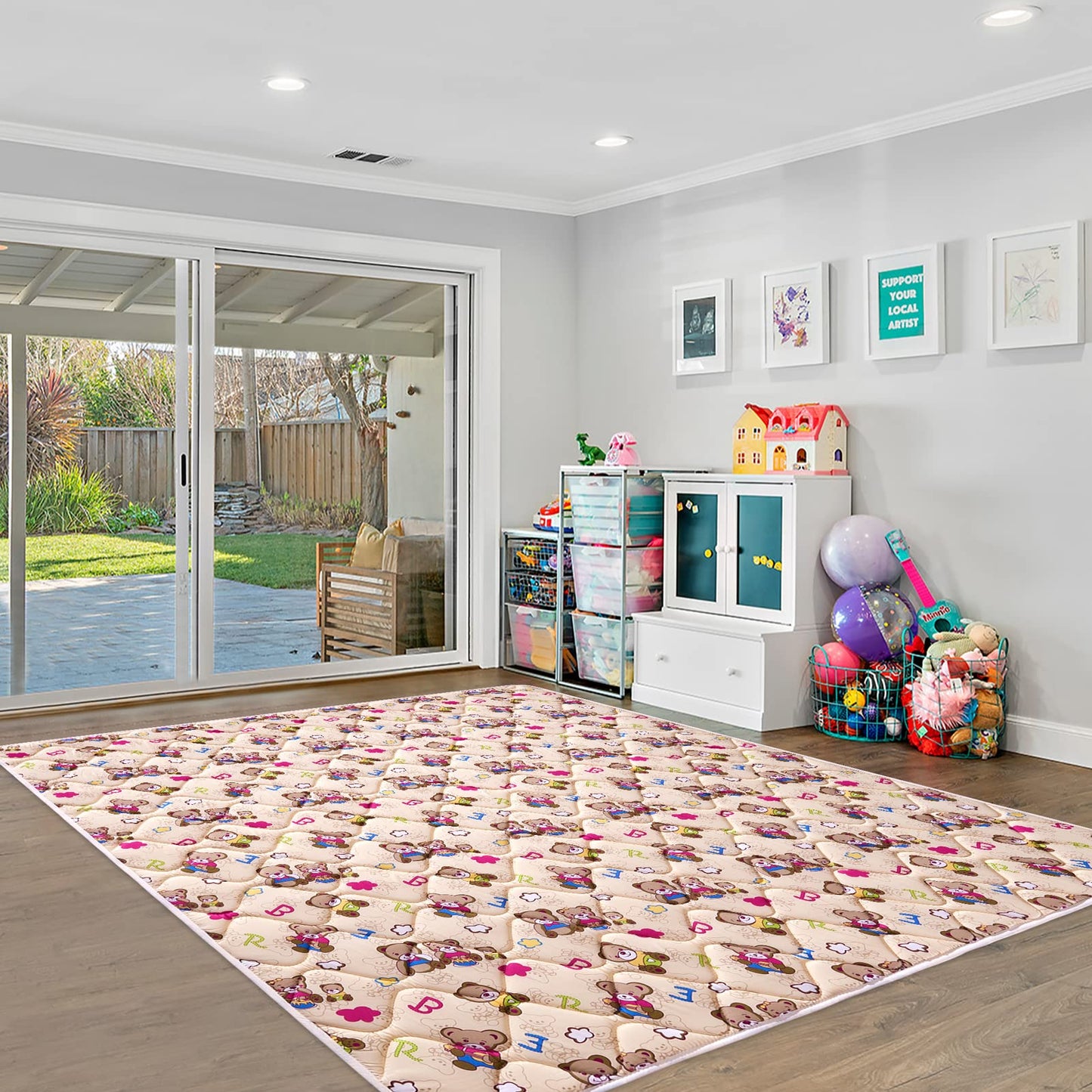 Baby Play Mat - 71" X 59",Premium Thicker Foam One-Piece Crawling Mat, Machine Washable, Extra Large Anti-Slip Activity Playmat for Babies, Toddlers & Infants