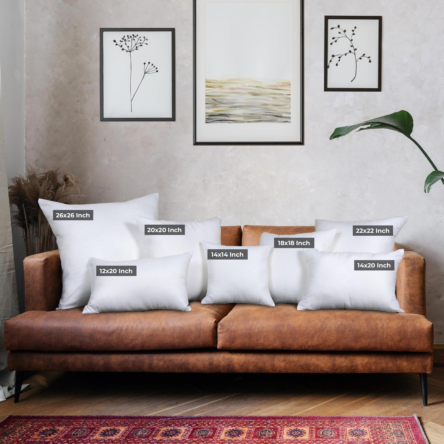 Utopia Bedding Throw Pillows (Set of 4, White), 12 x 20 Inches Pillows for Sofa, Bed and Couch Decorative Stuffer Pillow