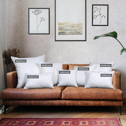 Utopia Bedding Throw Pillows (Set of 4, White), 12 x 20 Inches Pillows for Sofa, Bed and Couch Decorative Stuffer Pillow